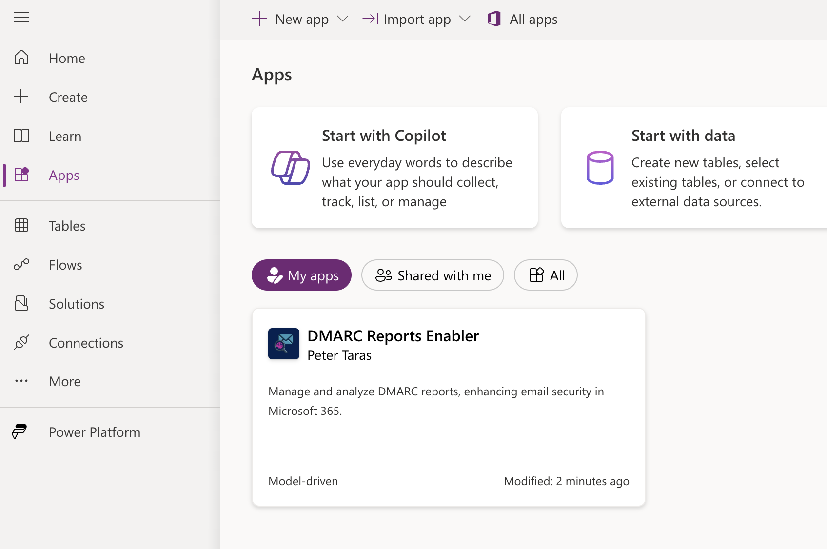 App installed and ready to run